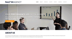 Desktop Screenshot of falcon-agency.com