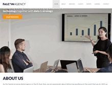 Tablet Screenshot of falcon-agency.com